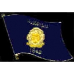 WISCONSIN PIN STATE FLAG PIN